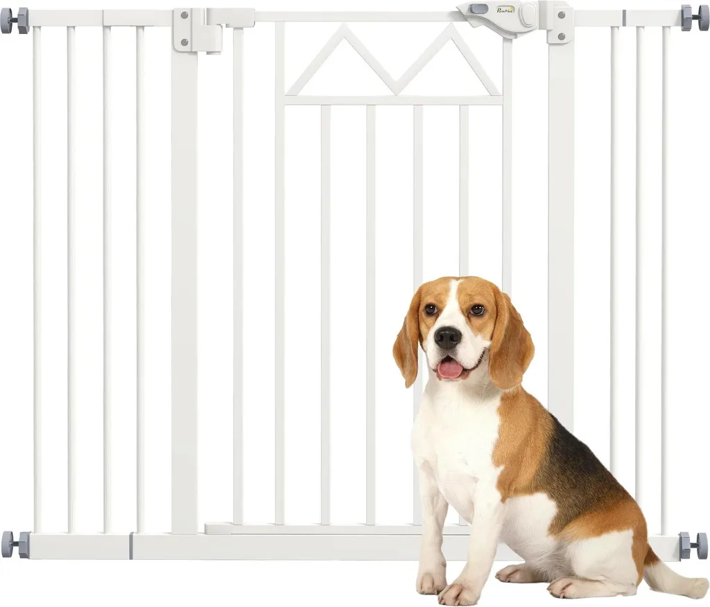 Barrière de sécurité animaux auto-close en acier pour bloquer les chiens