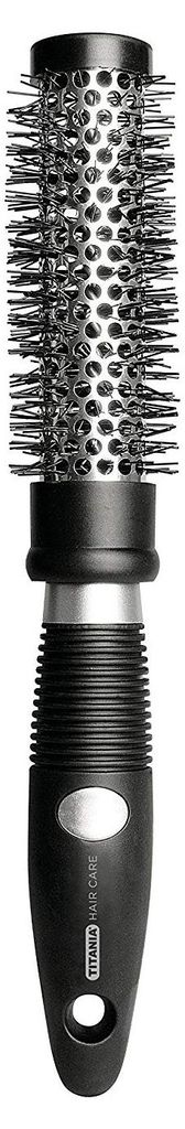 Titania Fönwellbürste rund silber/schwarz 24.5 x 4cm Produktbild 