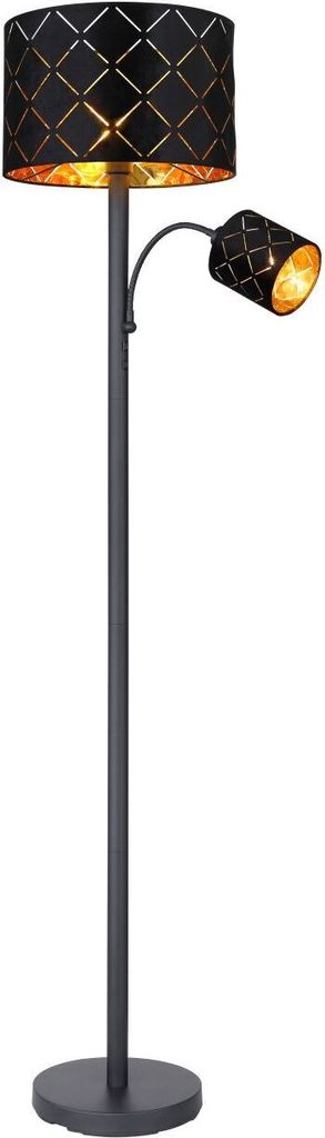Globo Lighting Stehleuchte Metall schwarz, 1x E27 Produktbild 