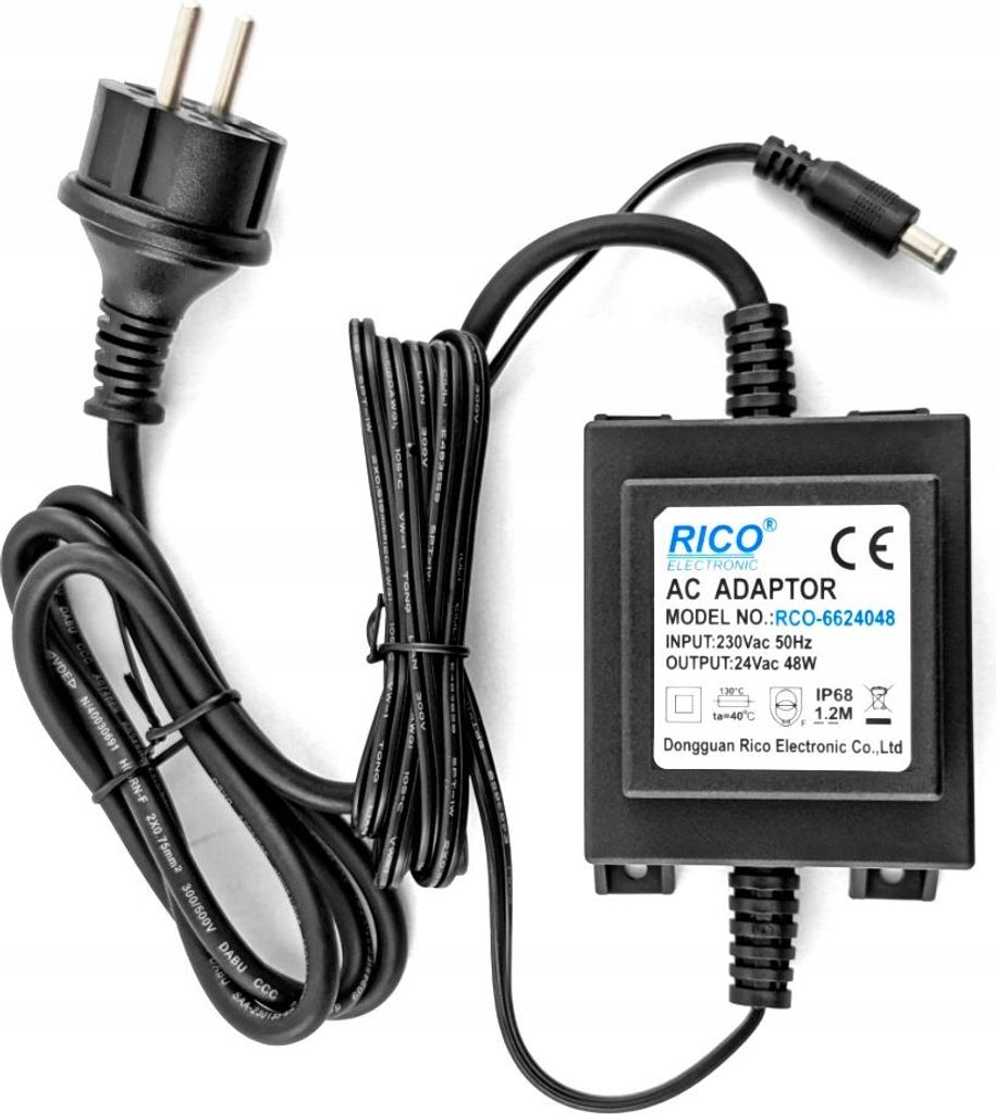alimentatore 24V AC 48W 2A per centraline di irrigazione Immagine del prodotto 