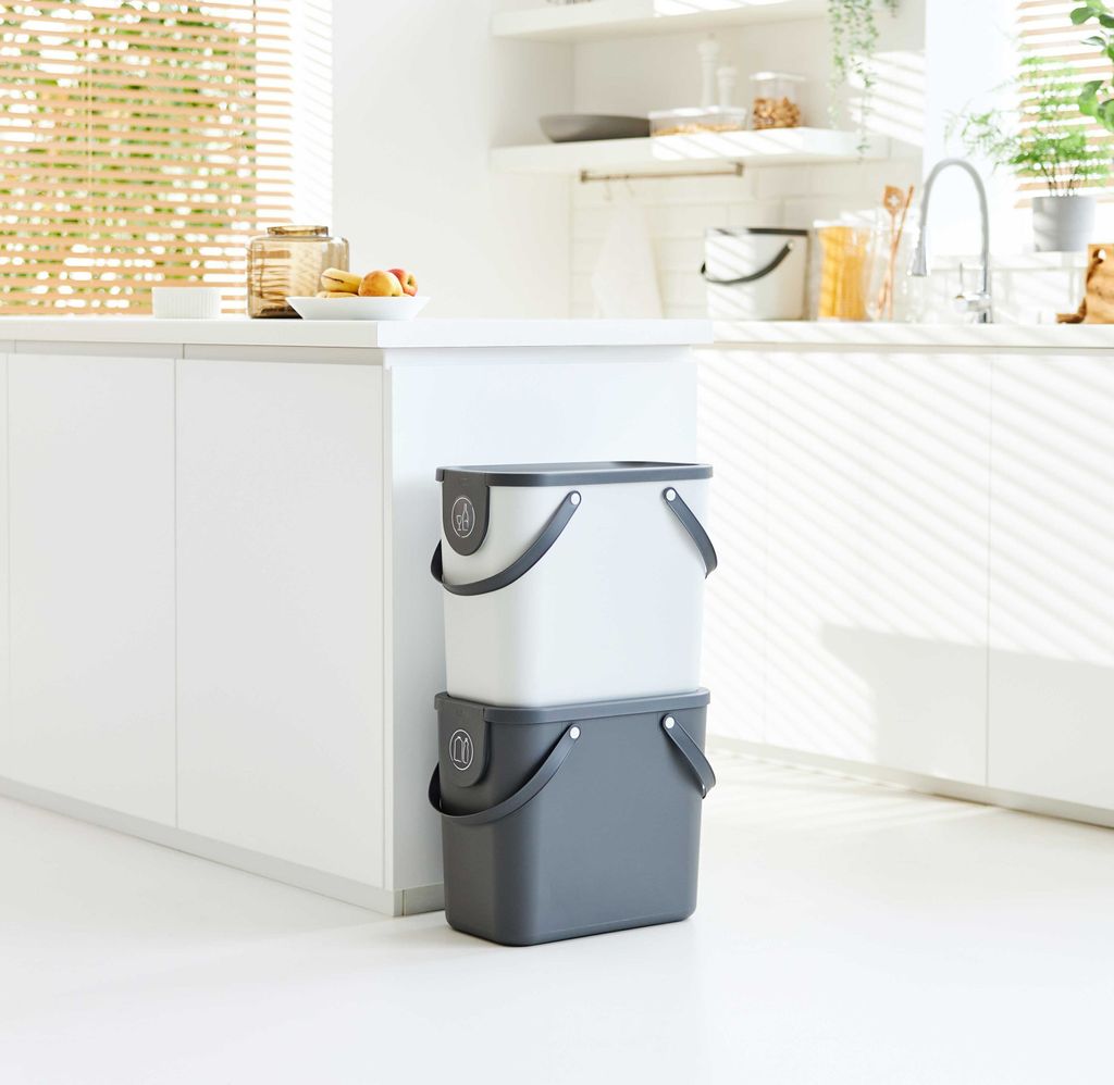 Rotho Mülltrennsystem 25L Albula - Mülleimer 40,0 x 23,5 x Produktbild 2