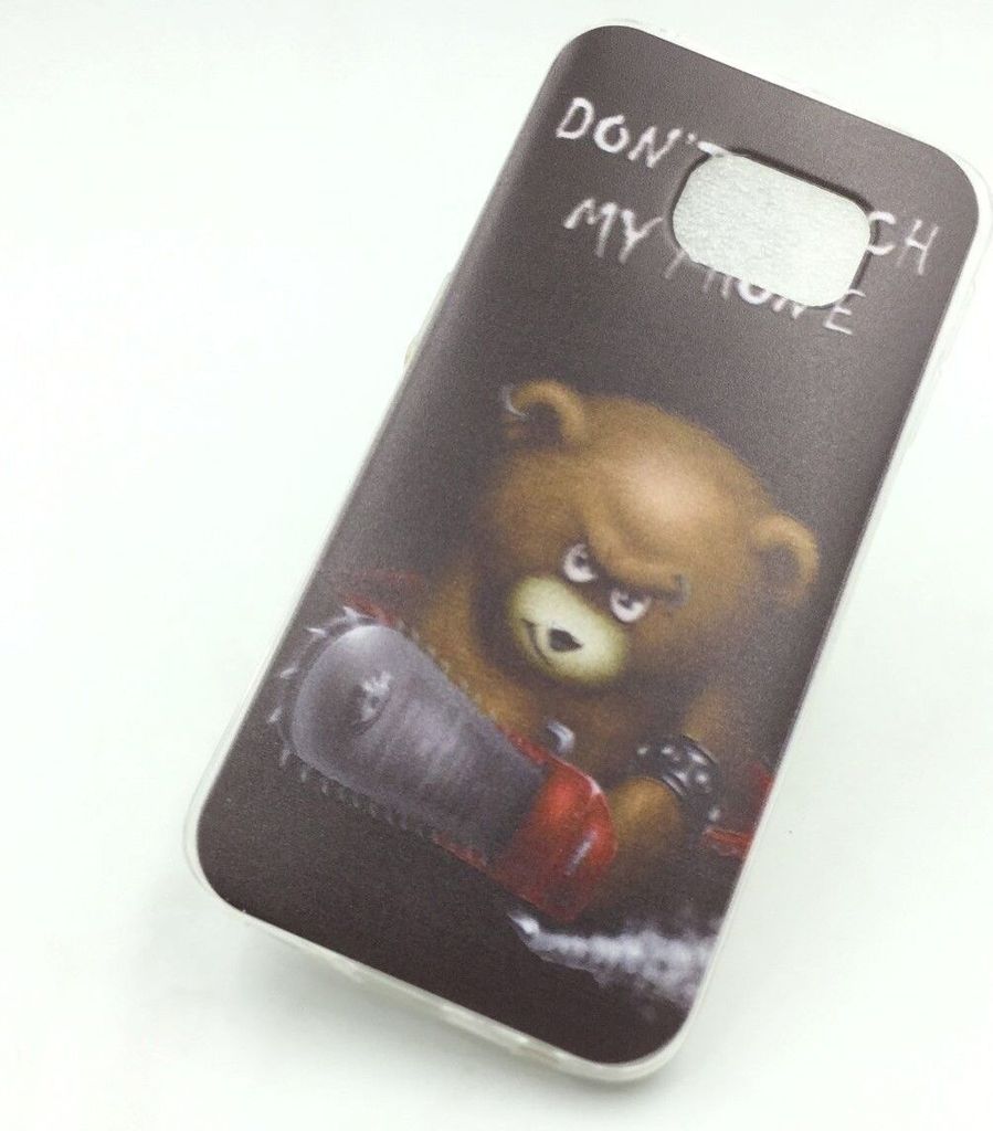 Handyhülle Schutzhülle für Samsung Galaxy S6 Edge Case Cover Bumper Etuis Silikon Schwarz