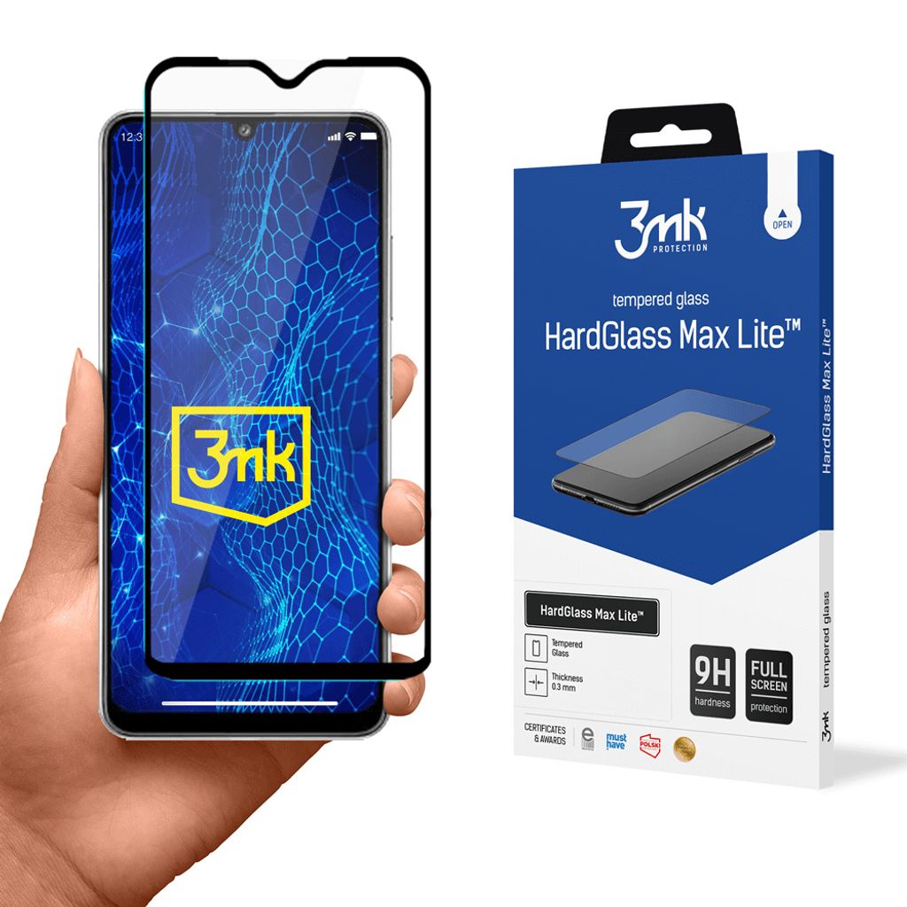 3mk Display Gehärtetes Glas HardGlass Max Lite für Samsung Produktbild 