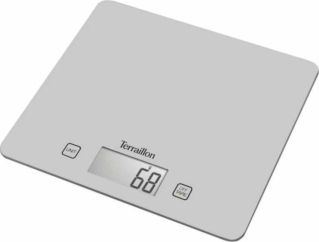 Balance de cuisine Terraillon T1040 blanche avec plateau en verre trempé