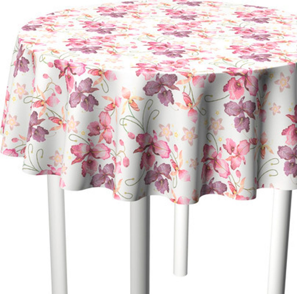 Tischdecke Style Plus Orchid Ø 140 cm