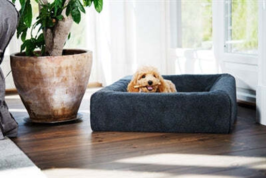 Bia Bed Fleece Abdeckung Hundekorb Grau