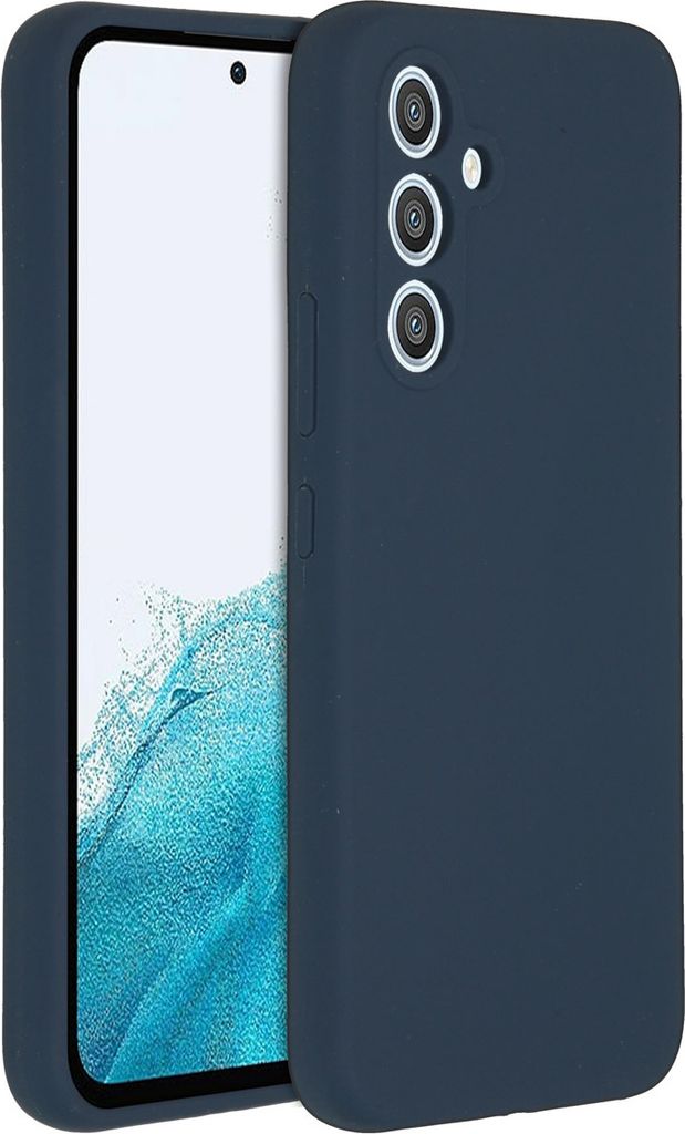 Accezz Liquid Silikoncase Samsung Galaxy A54 (5G) - Dunkelblau