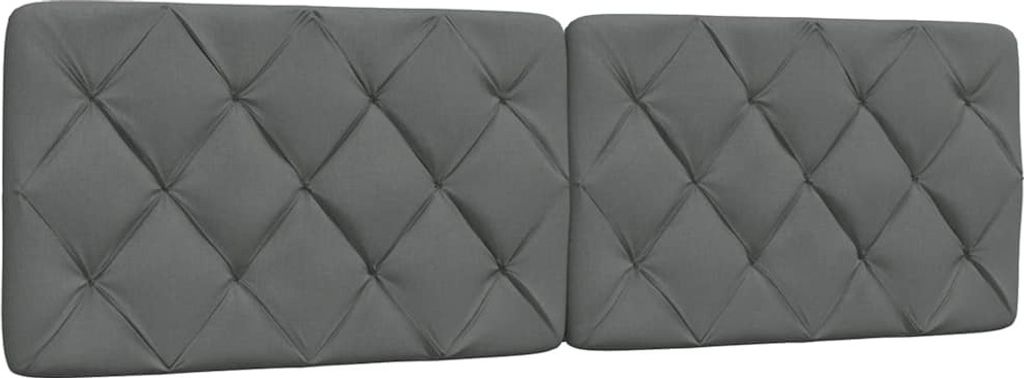 Kopfteil-Kissen Dunkelgrau 160 cm Stoff
