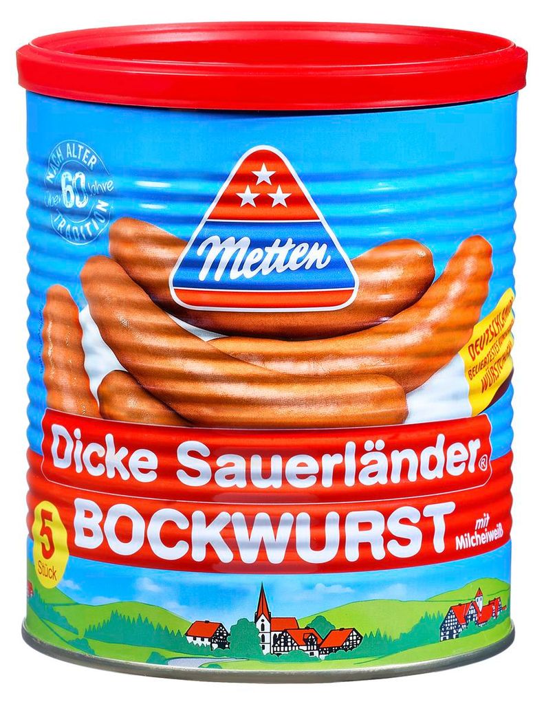 Metten thick Sauerland bockwurst 845g Zdjęcie produktu 