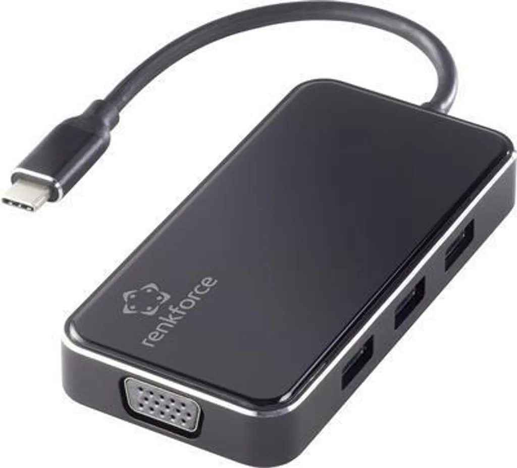 Hub USB Renkforce RF-HUB-230 robuste en Alu avec 6 Ports de Connexion
