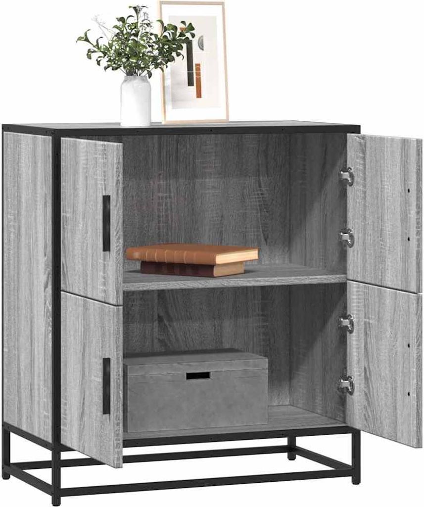 Maison Exclusive - Sideboard Grau Sonoma 68x35x76 cm Holzwerkstoff