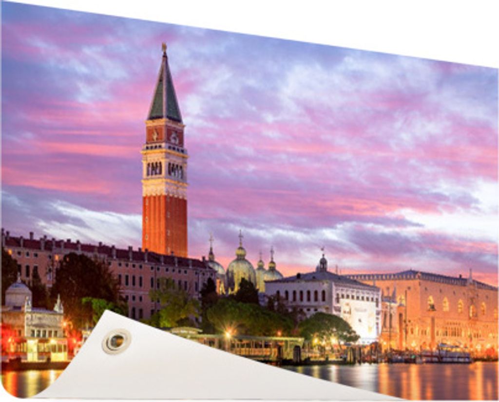 Gartenposter - 120x80 cm - Sonnenuntergang Venedig - Modernes Wandbilder - Europäische Städte