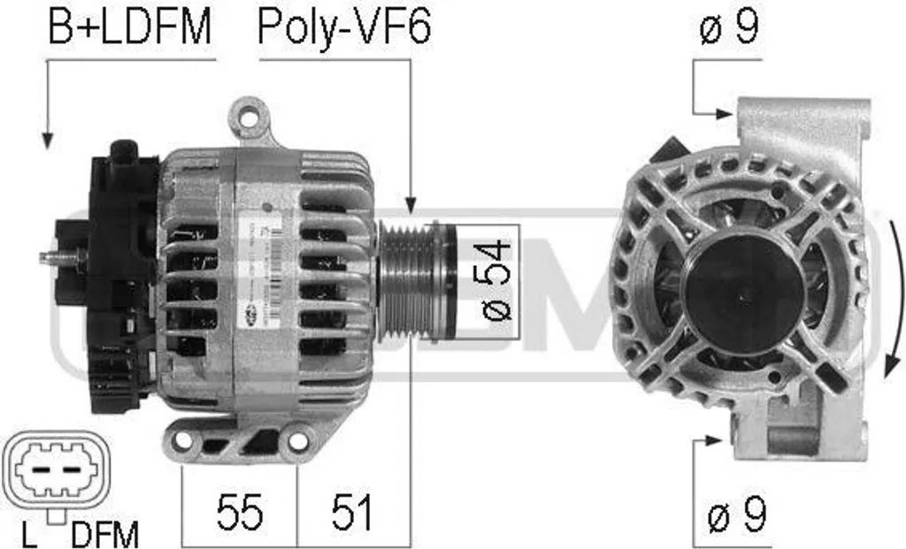 Réparez vos pannes de batterie avec l'alternateur ERA pour Opel Corsa D
