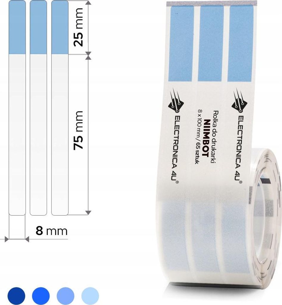 Selbstklebende Etiketten Thermosticker Niimbot B1 B4 B21 B21_Pro B3S B31 28x100