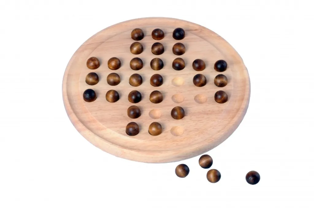 Solitaire bois 23 cm : le jeu anti-stress pour booster la concentration