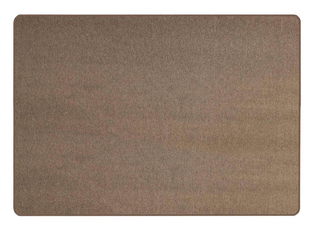 Primaflor Kurzflor Teppich MACAO Braun - 80x150cm - Gekettelter Teppich-Läufer für Wohnzimmer, Kinderzimmer & Flur