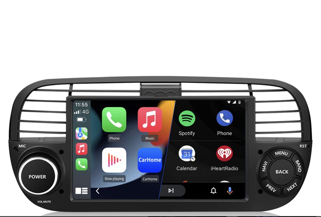 DAB+ Carplay per FIAT 500 2007-2015 7" Android 13 Autoradio Immagine del prodotto 
