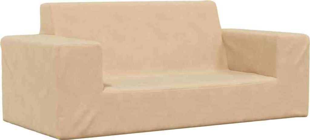 "2026 Aktion"Kindersofa - elegantes Design - Sofa Baby/Kinder Sofa - 2-Sitzer Creme Weich Plüsch Promotion853452 - Kindersofas