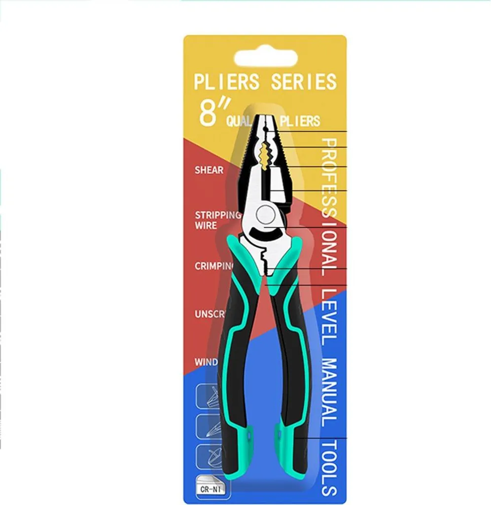 Pinze Universali 200mm in Acciaio CR-V INF - Utensile Pro per Elettricisti
