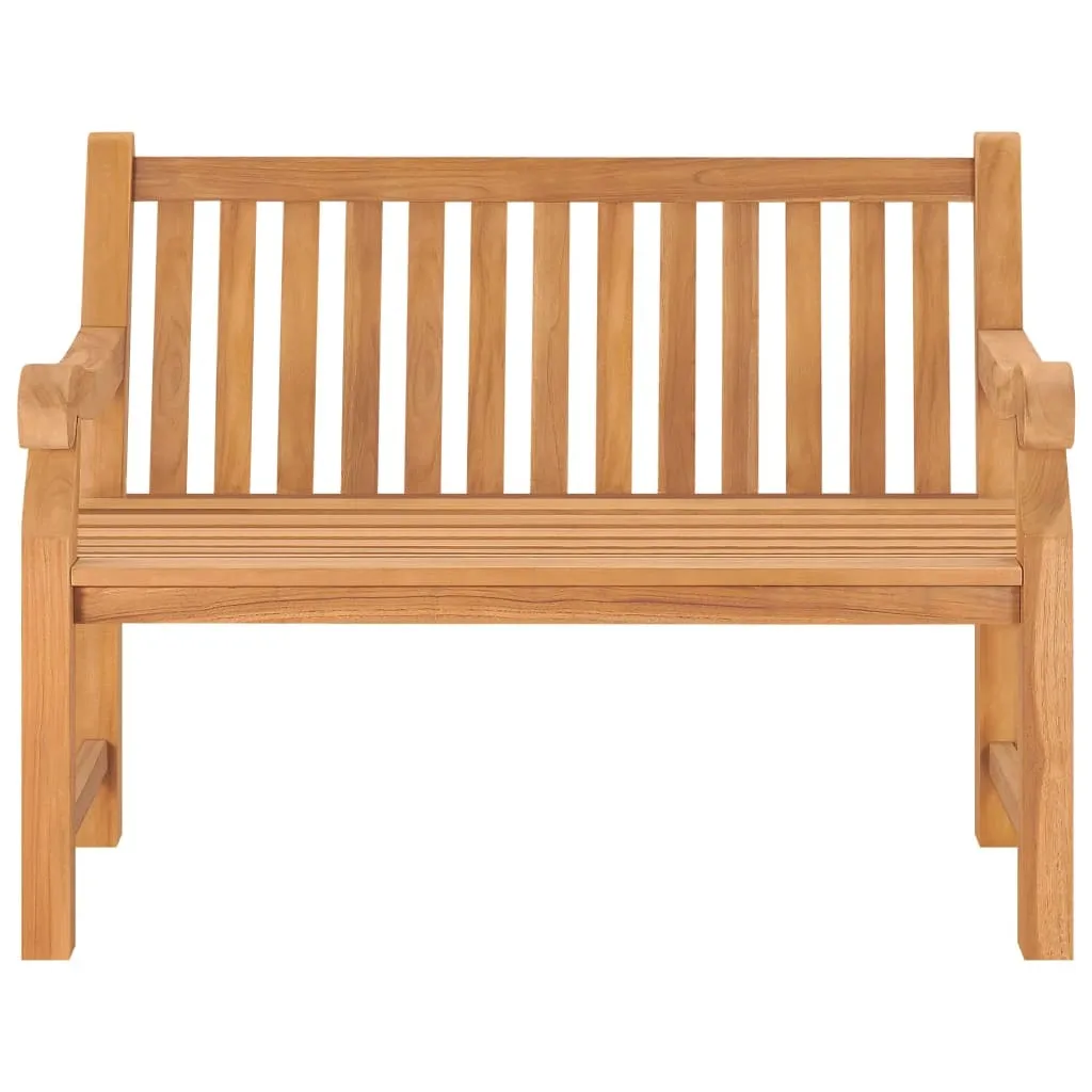vidaXL Banc de jardin 114 cm en bois de teck massif - Modèle 44652