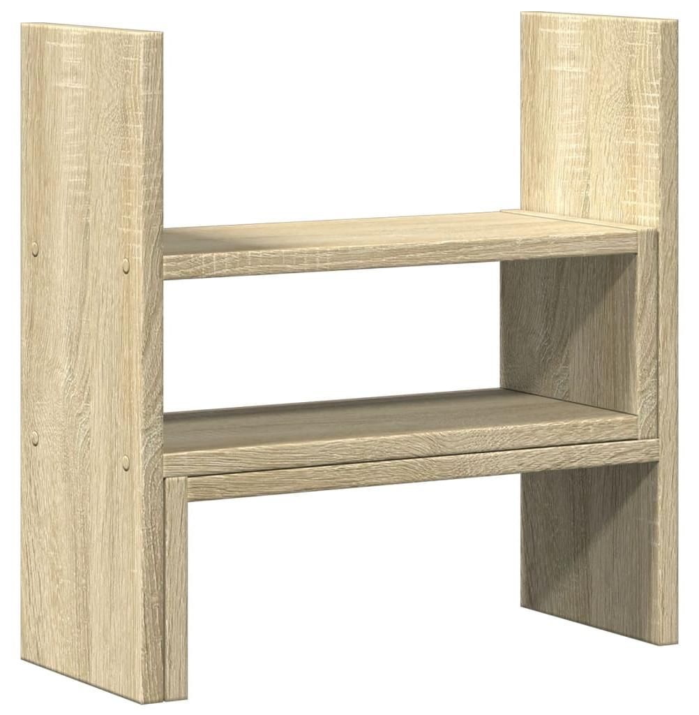 vidaXL Stolní organizér nastavitelný dub Sonoma 40x17x41 cm Obrázek produktu 