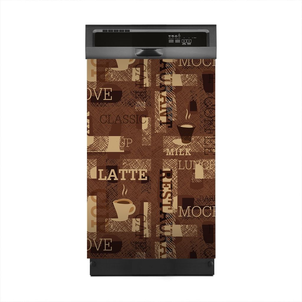 Magnete Dekorative 45x70 cm Küche Magnetmatte Spülmaschine - Kaffee Mokka Liebe