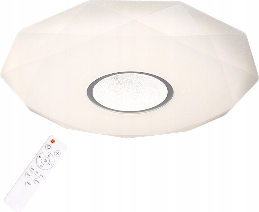 LED plafon s dálkovým ovládáním Diamond 24W 2040lm 39cm Obrázek produktu 