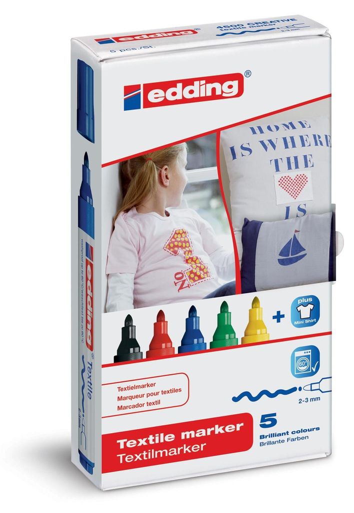 Edding 4500, 12 Stück(e), Schwarz, Blau, Grün, Rot, Produktbild 