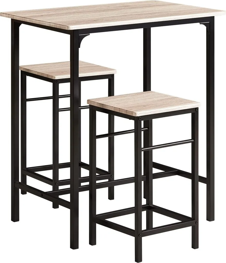 Petite Table de Bistrot avec Rangement Chaises pour Espace Restreint