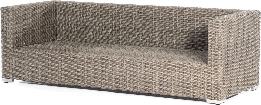Sonnenpartner Residence 3-Sitzer Loungesofa Wetterbeständig inkl. Kissen grau