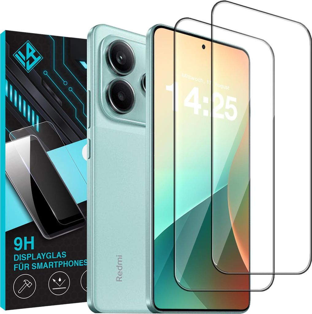 2x 9H Schutzglas Displayschutzfolie für Xiaomi Redmi Note Produktbild 