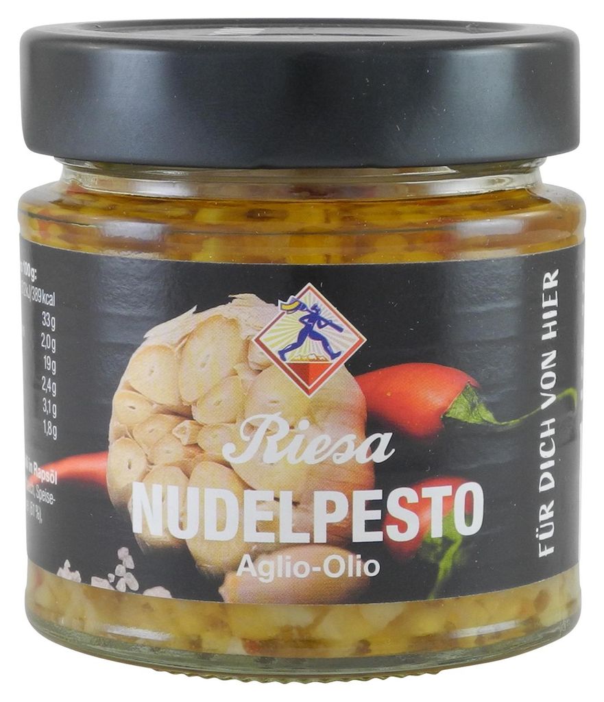 Nudelpesto Aglio Olio von Teigwaren Riesa (190 g) Produktbild 