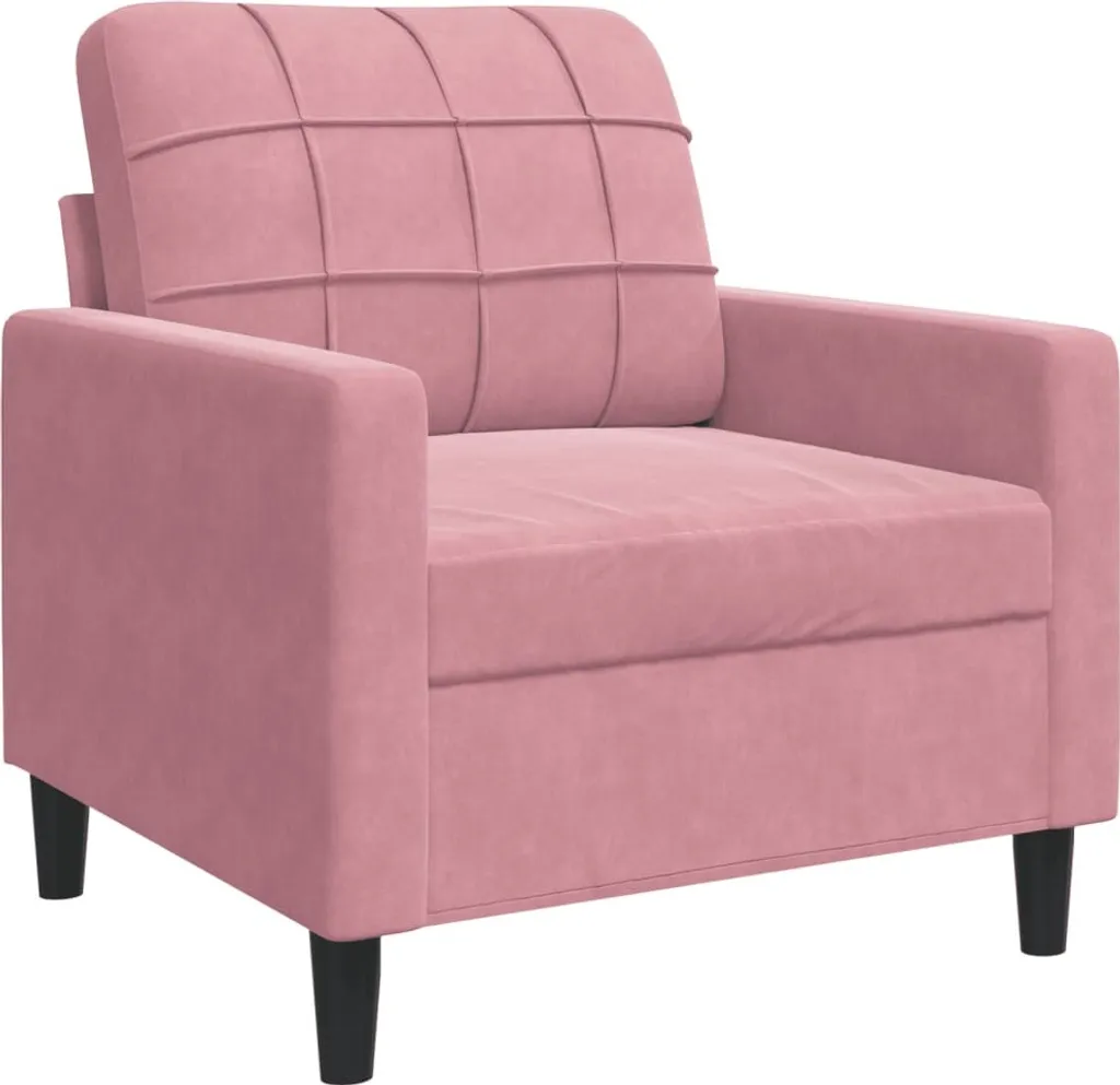 vidaXL Poltrona Rosa 60 cm in Velluto | Arredamento Chic per Salotto