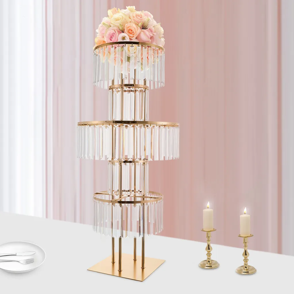 Colonne porte-fleurs décorative pour cérémonie de mariage et réception