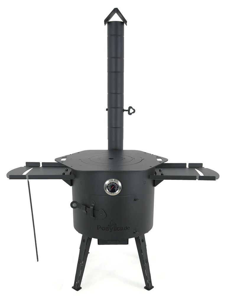 Feuerofen Utschak Ø 40 cm mit Abzugsrohr, für Kasan 12 L, Produktbild 