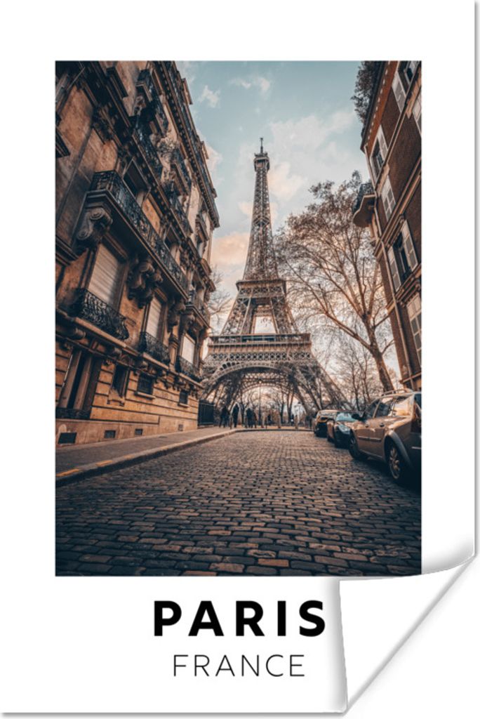 MuchoWow Poster Frankreich - Paris - Eiffelturm 120x180 cm - Kunstposter