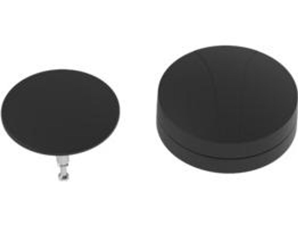 VIGOUR Farbset zu Wannengarnitur mit Drehgriff schwarzmatt und Designelement