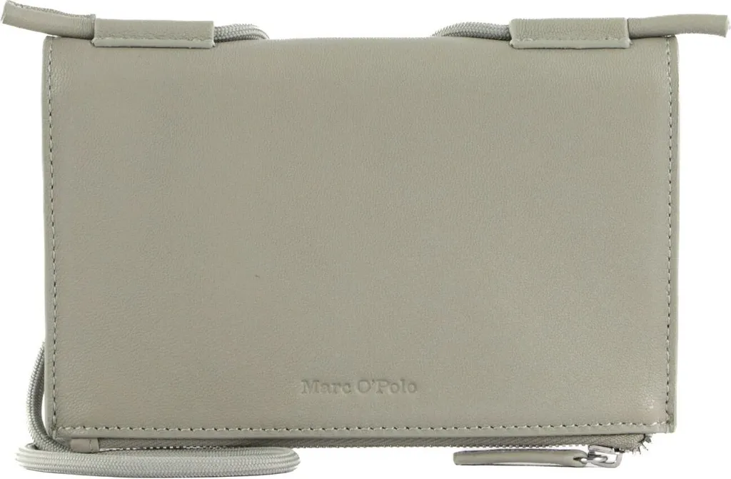 Pochette Téléphone Cuir Marc O'Polo Fiona Kaki avec Porte-Cartes