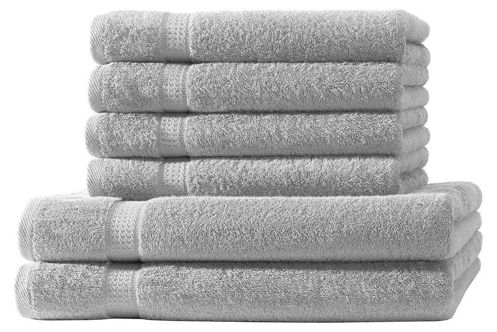 6er Set Frottee 4x Handtücher 2x Duschtücher Elegance 100% Produktbild 