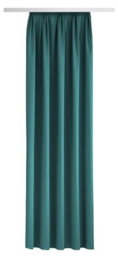 Fertigschal „Sol“ - Vorhang mit Gardinenband von Albani: Größe (HxB): 245x135cm Farbe: Petrol