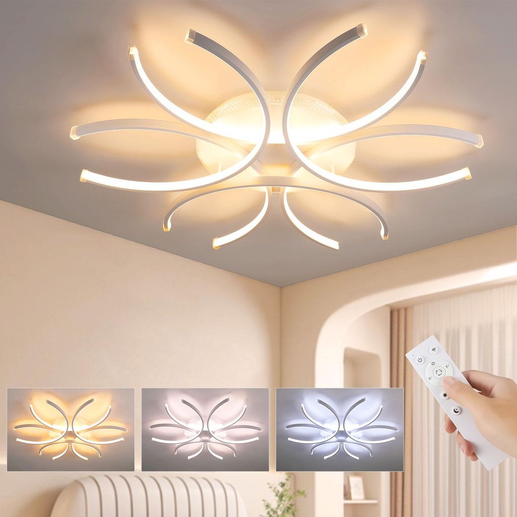 40W C-form LED Deckenleuchte, Dimmbare mit Fernbedienung, Produktbild 