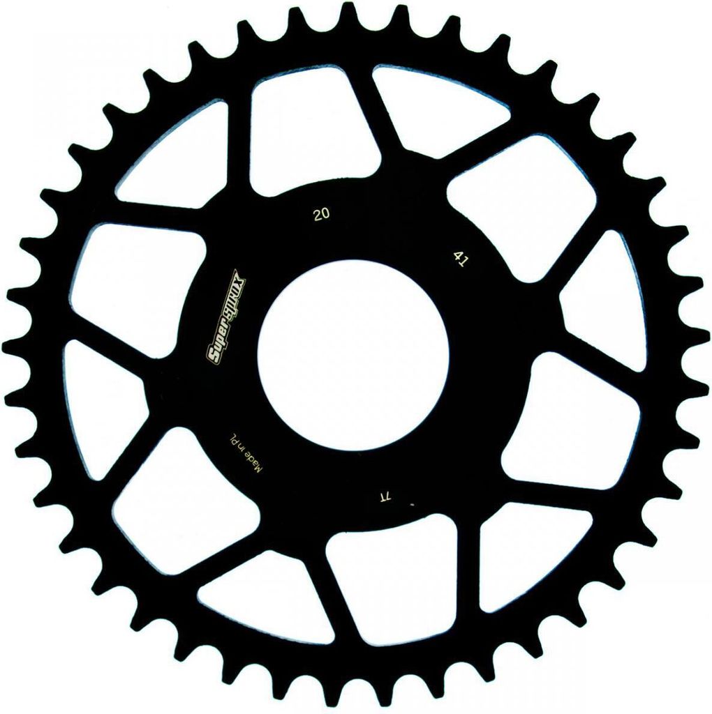Stahl-Kettenrad Supersprox 520 - 41Z (schwarz) RFE-20:41-BLK|ID 58,0 LK 110,0 6-Loch