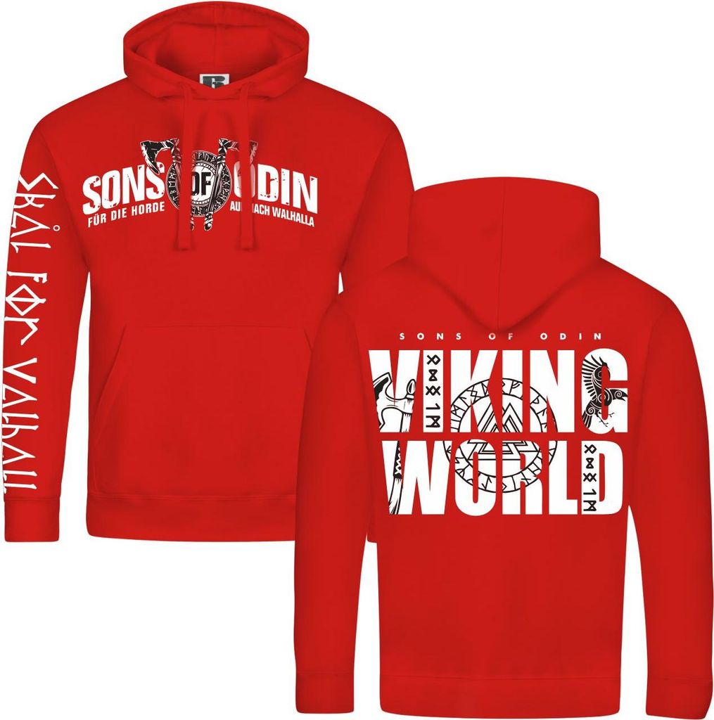 Herren Kapuzenpullover Für die Horde VIKING WORLD