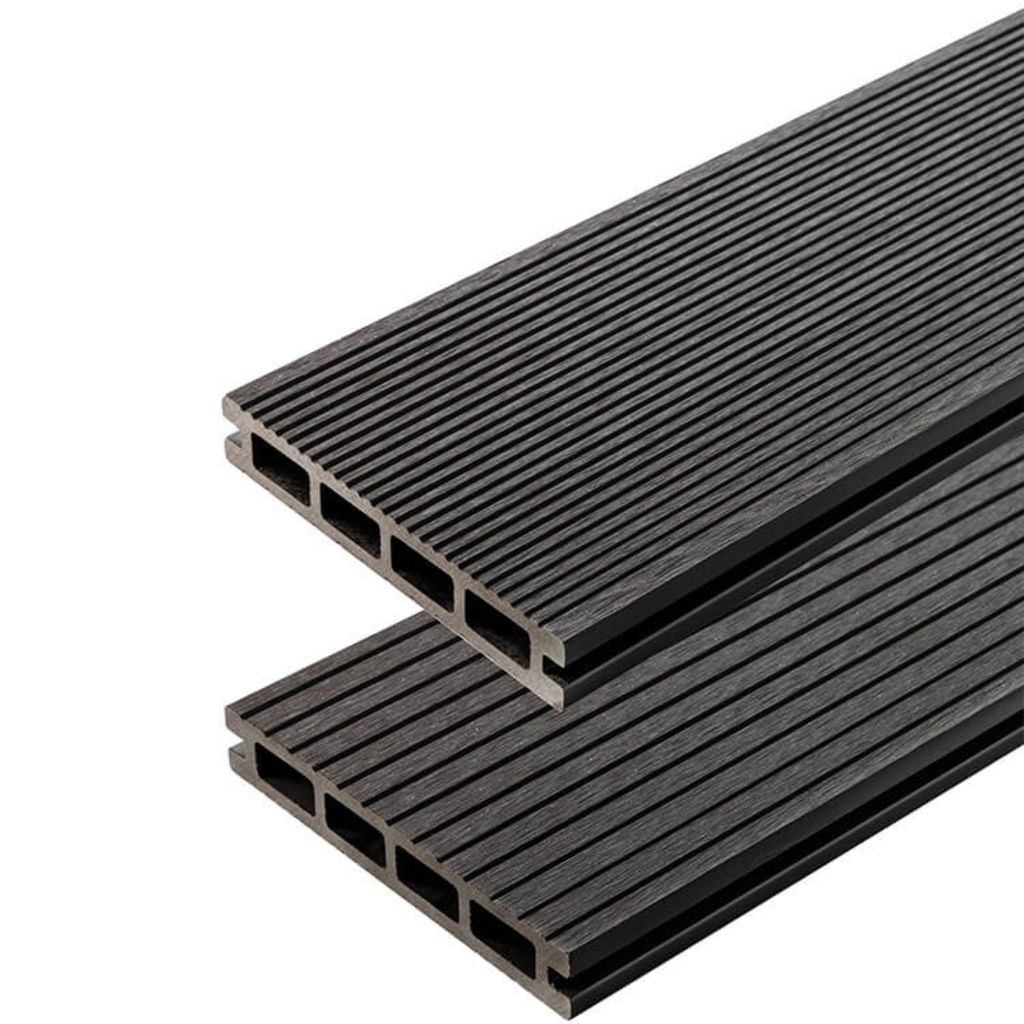 WPC Standard Terrassendiele Verbundwerkstoff | ANTHRAZIT | Muster Holzprobe Musterstück | LIDERWOOD