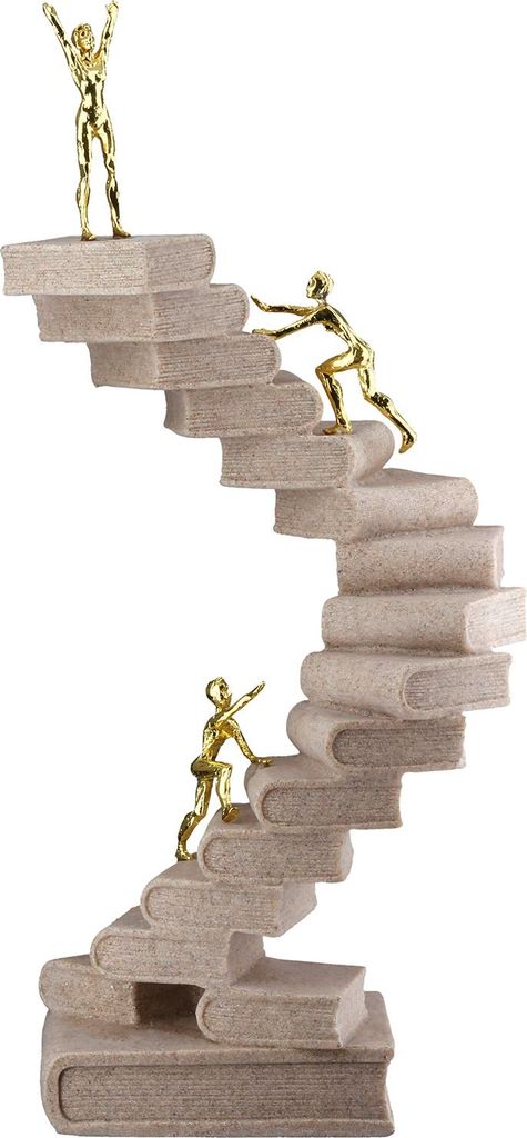 GILDE Skulptur Buch Path of Knowledge creme H. 30 cm, 61413 Produktbild 