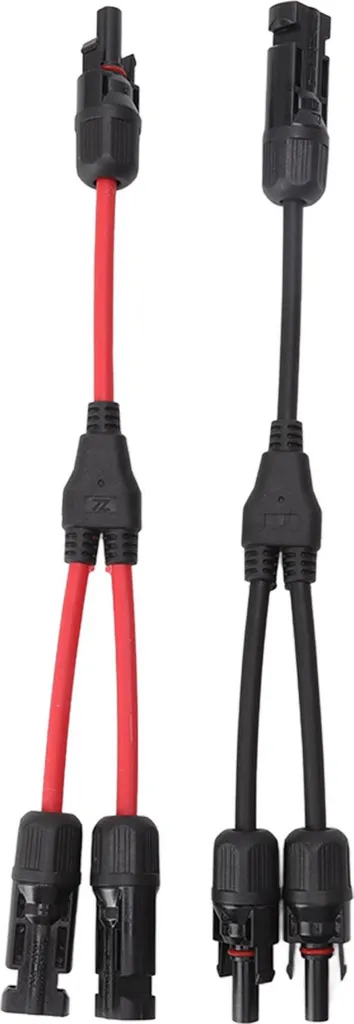 Kit 2 Connettori PV a Y 1000V CC Splitter Parallelo Alta Efficienza