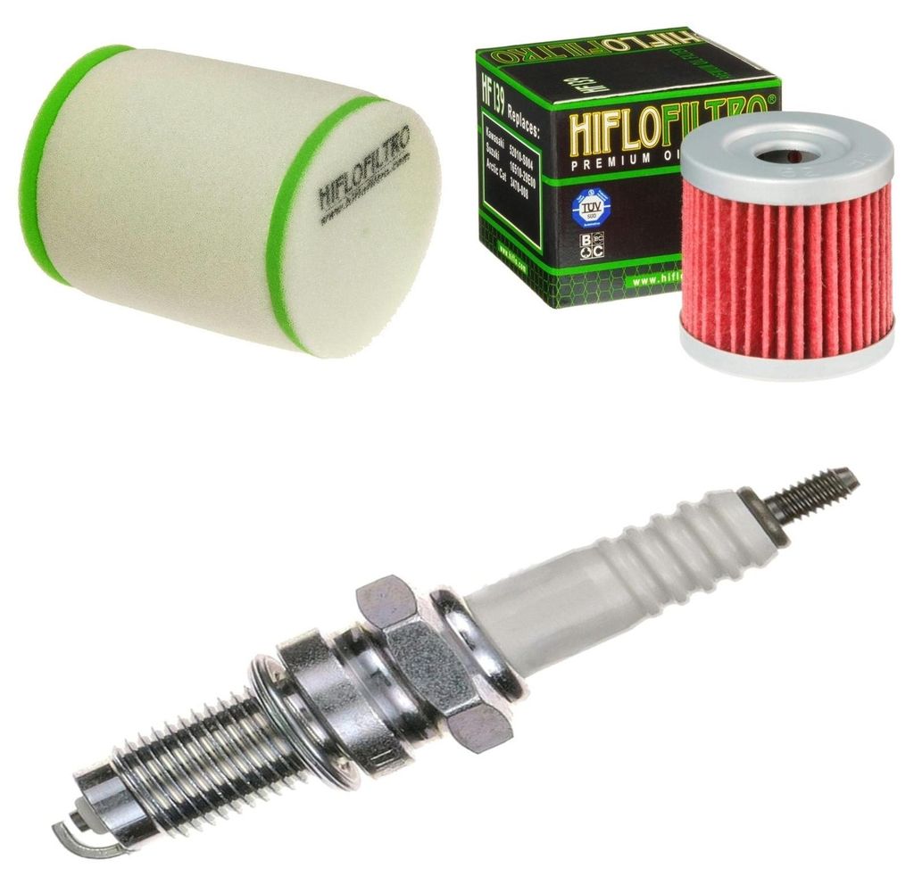 Service-Kit für Kawasaki KFX 400 A KSF 2003-2006 Luftfilter Ölfilter Zündkerze von pamoto - Neu