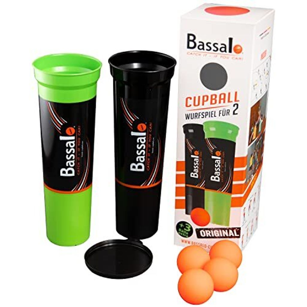 BASSALO Cupball 2er Set PLUS – Wurfspiel mit 2 Fangbechern Produktbild 