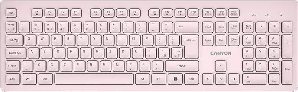 Clavier sans fil CANYON HKB-W01 beige disposition AZERTY pour bureau