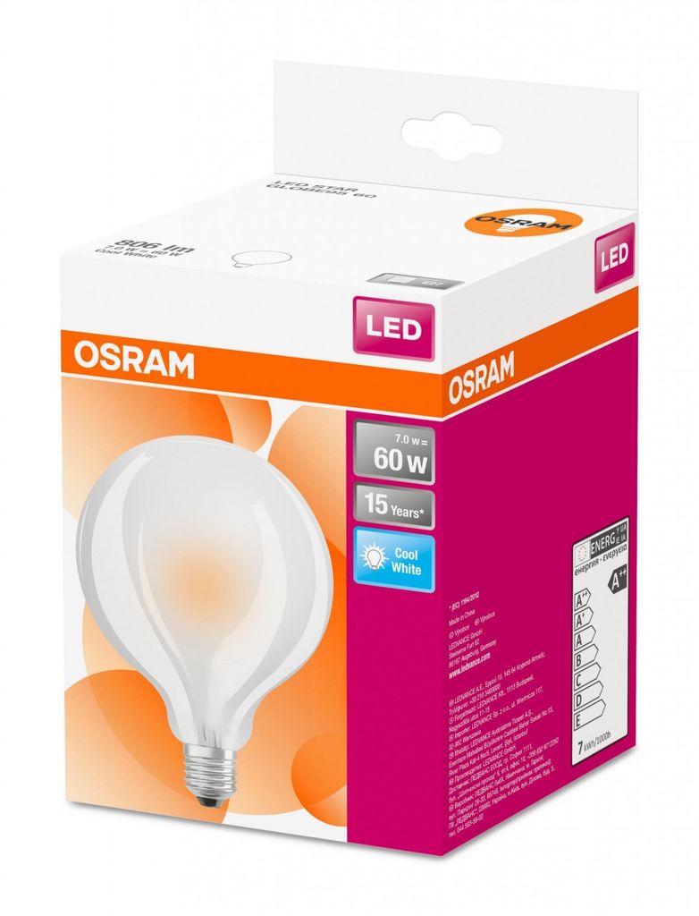 Osram LED Filament Retrofit Classic Globe G95 6,5W = 60W Produktbild 